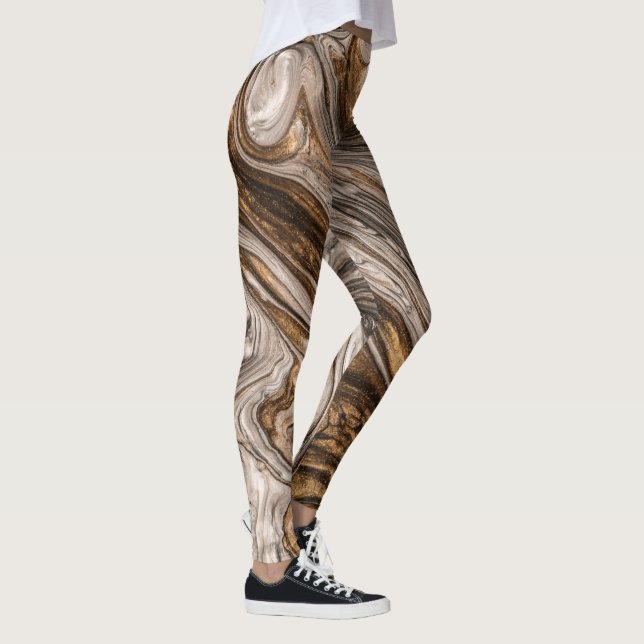 Leggings Glamour 005 Colores Marrones Líquidos (Derecha)