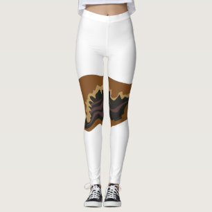 Leggings Glitch Food cabra frita oído