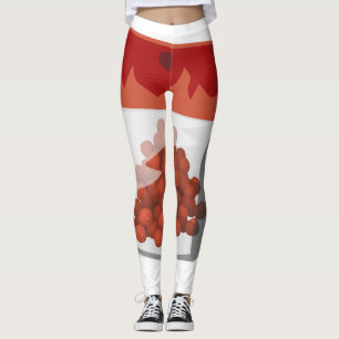 Leggings Glitch Food hotototot rub