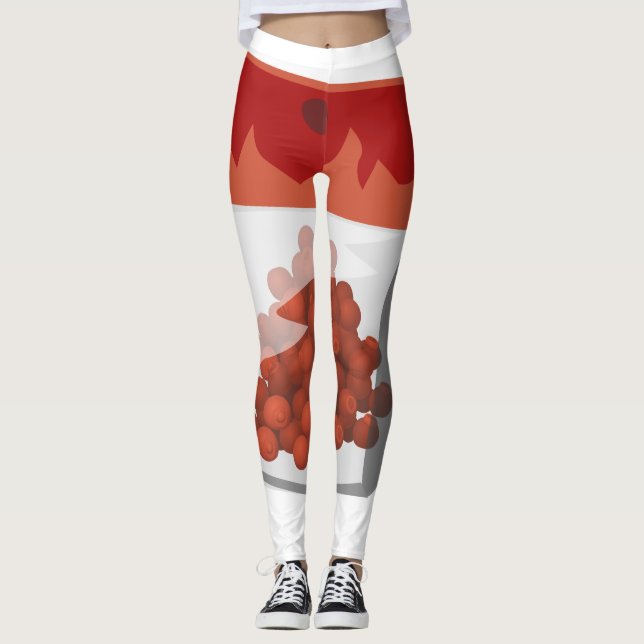 Leggings Glitch Food hotototot rub (Anverso)