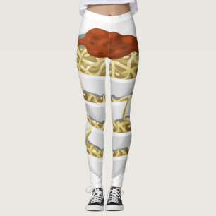 Leggings Glitch Food pasta sabrosa