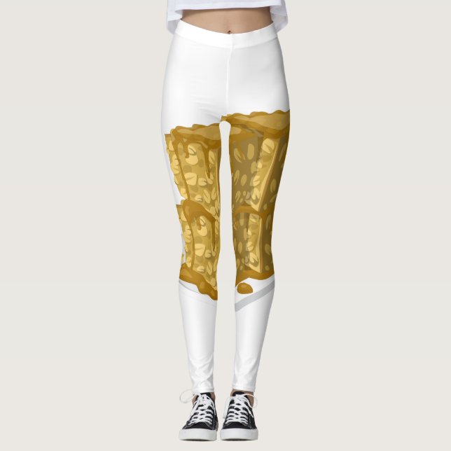 Leggings Glitch Torta de avena (Anverso)