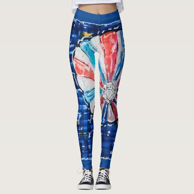Leggings Globo aerostático Blue Sky (Anverso)