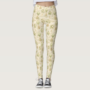Leggings Globo aerostático de osito de peluche vintage con 