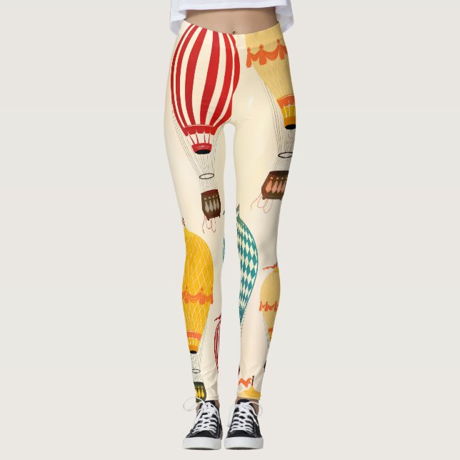 Leggings Globo de aire: diseño de patrones lúdicos. (Anverso)