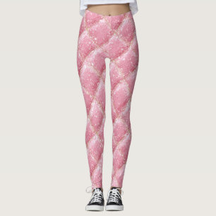 Leggings Globo de lentejuelas rosa Arlequín Glam