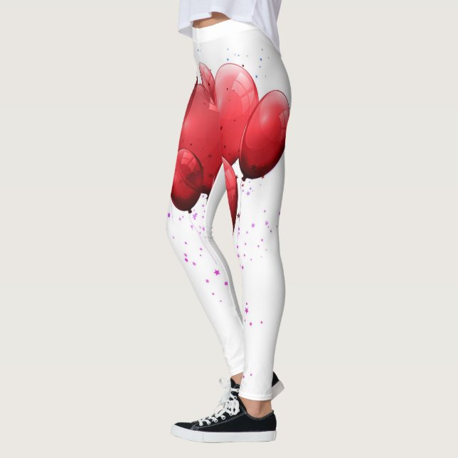 Leggings Globo Rojo | Zazzle_Growshop. (Izquierda)