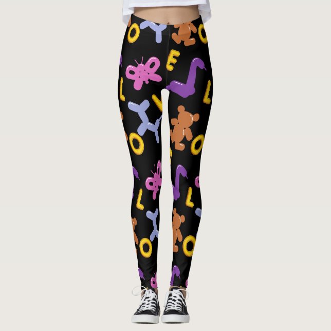 Leggings Globos animales y cartas de amor (Anverso)