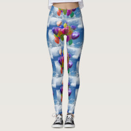 Leggings Globos arcoiris en las nubes