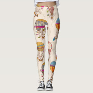 Leggings Globos de aire caliente a rayas