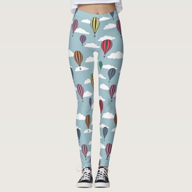 Leggings Globos de aire caliente de colores (Anverso)