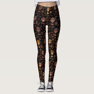 Leggings Globos de aire caliente de vapor super colorido y 