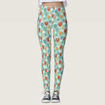 Leggings Globos de aire caliente y nubes blancas estampados<br><div class="desc">Estas leyendas estampadas presentan mis ilustraciones pintados de globos de aire caliente y nubes blancas contra un cielo azul suave. Globos en rojo,  amarillo,  verde,  azul y naranja ilustran estos pantalones de yoga.</div>