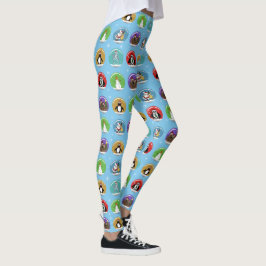 Leggings Globos de nieve de vacaciones
