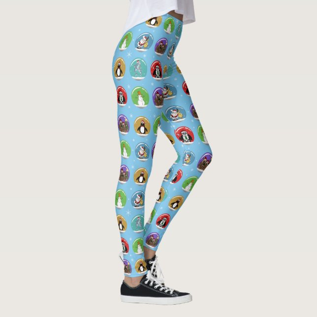 Leggings Globos de nieve de vacaciones (Derecha)