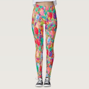 Leggings globos dulces multicolor rojo