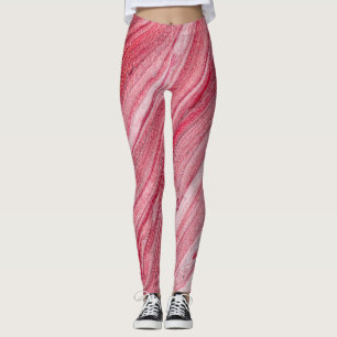 Leggings Glossy Nail Polaco: fondo texturizado