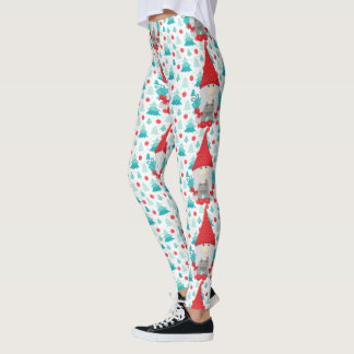 Leggings Gnome festivo con regalos