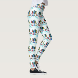 Leggings Gnome Santa