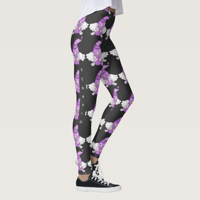 Leggings Gnome Scorpio Rótulo de Astrología Angel (Derecha)