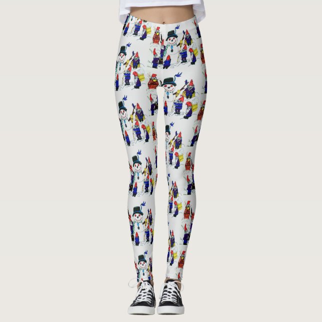 LEGGINGS GNOMES BUILD SNOWMAN (Anverso)