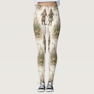 Leggings Gnomos del bosque caprichosos y botánico (1)