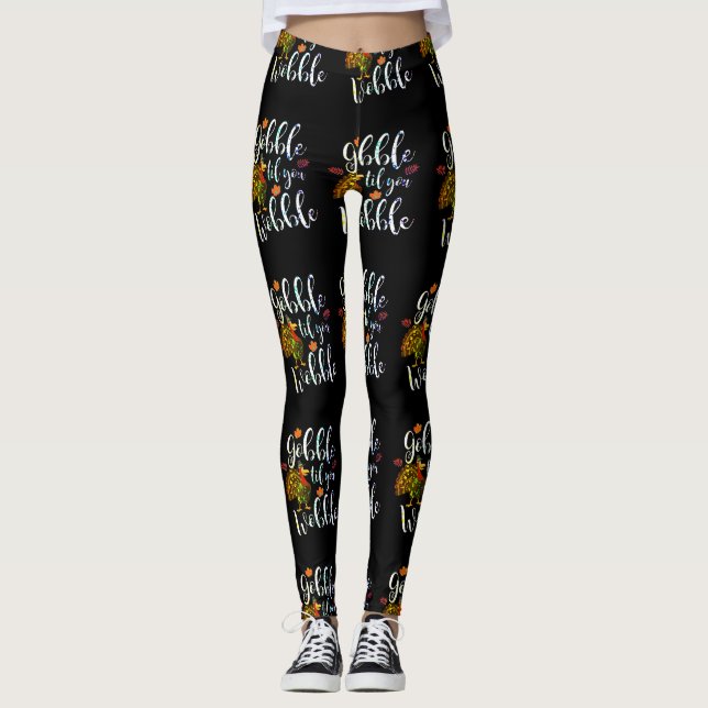 Leggings Gobble hasta que tambaleas el arco iris de Acción  (Anverso)