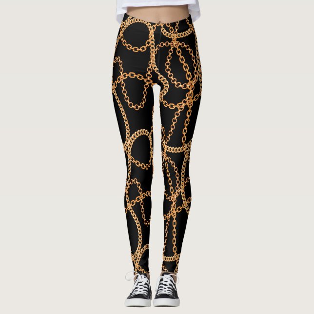 Leggings Gold Chains Luxury  (Anverso)