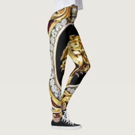Leggings Golden Medusa Gems