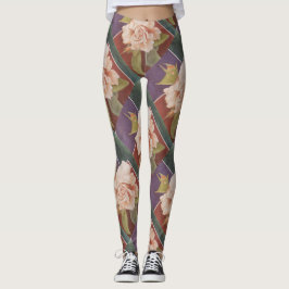 LEGGINGS GOLDEN ROSA | LEGADOS FLORALES