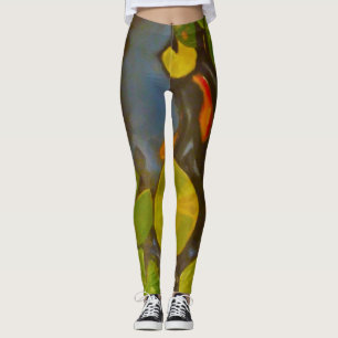 Leggings Goldfish Koi Pond Water Lilies