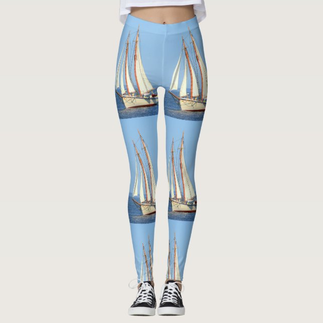 Leggings goleta de vela blanca (Anverso)