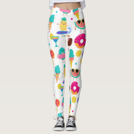 Leggings Golosinas de helado de frutas de verano Tutti Frui