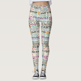 Leggings good trouble typography