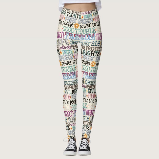 Leggings good trouble typography (Anverso)