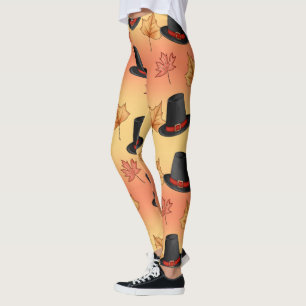 Leggings Gorra mágico y hojas otoñales