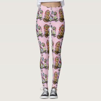 Leggings Gorras de Navidades gatos