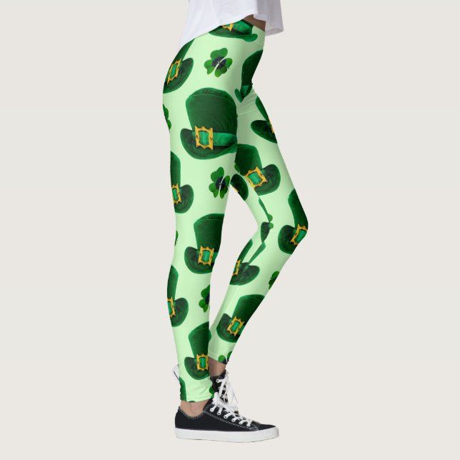 Leggings Gorras de Shamrock y Leprechaun (Derecha)