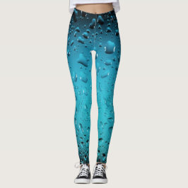 Leggings Gotas de agua azul Guay con estilo