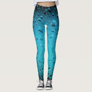 Leggings Gotas de agua azul Guay con estilo