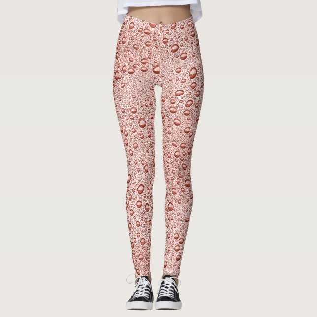Leggings Gotas de agua de naranja (Anverso)
