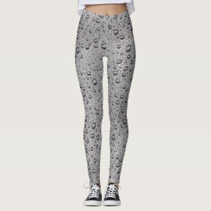 Leggings Gotas de agua gris