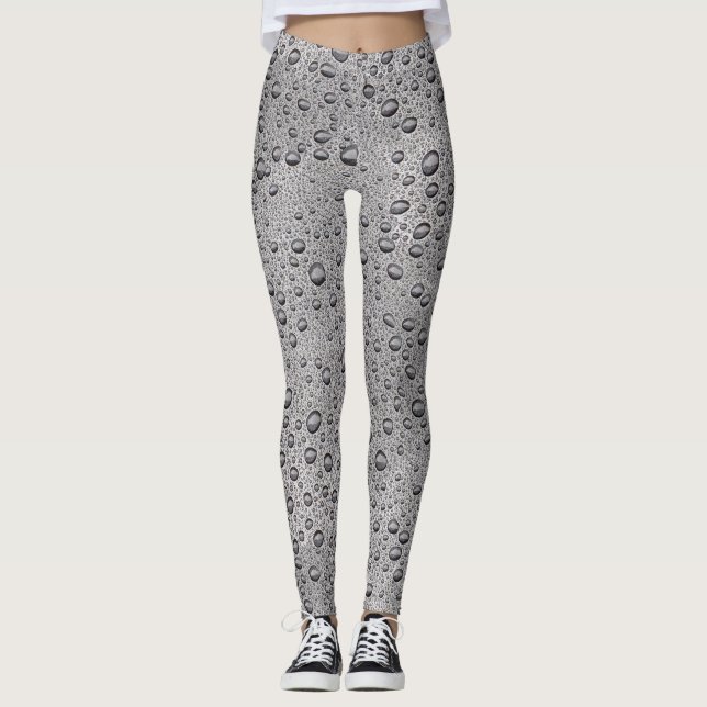Leggings Gotas de agua gris (Anverso)