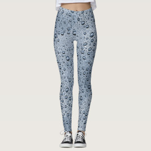 Leggings Gotas de agua gris de cañón
