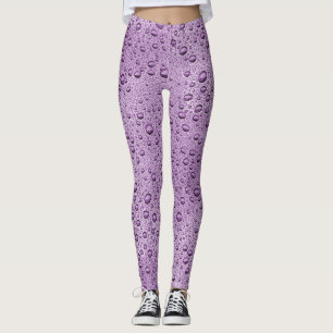 Leggings Gotas de agua morada