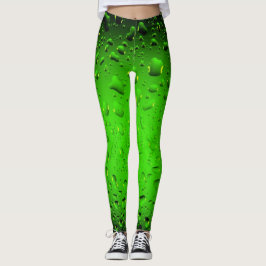 Leggings Gotas de agua verde de Guay con estilo