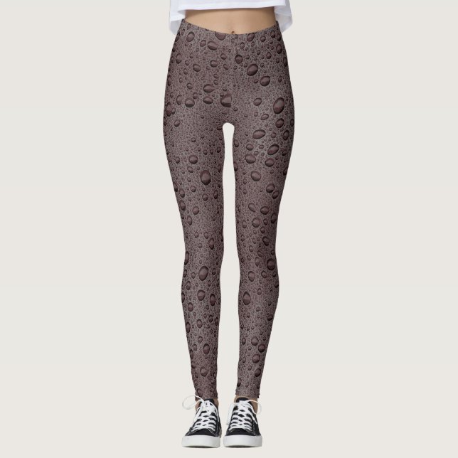 Leggings Gotas marrones de agua (Anverso)