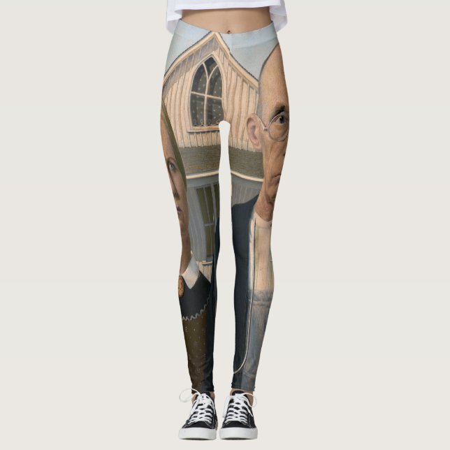 Leggings Gótico Americano: Pobre agricultor rural (Anverso)
