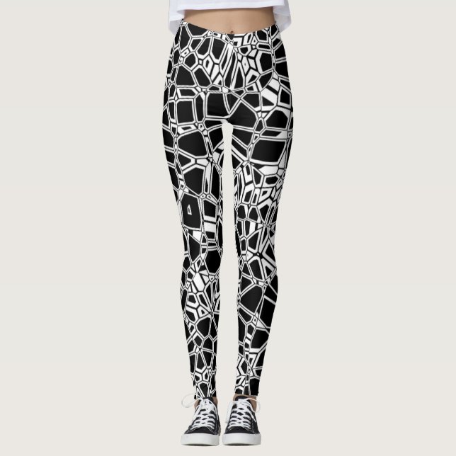 Leggings Gótico blanco negro (Anverso)