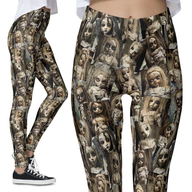 Leggings Gótico Creepy Haunted Doll Costume Halloween (Subido por el creador)
